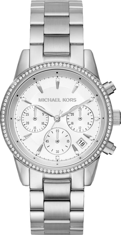 michael kors ritz silver|Michael Kors Ritz watch.